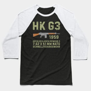 HK G3 German Assault Rifle color version Baseball T-Shirt